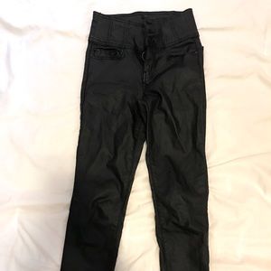 Black leather pants size small